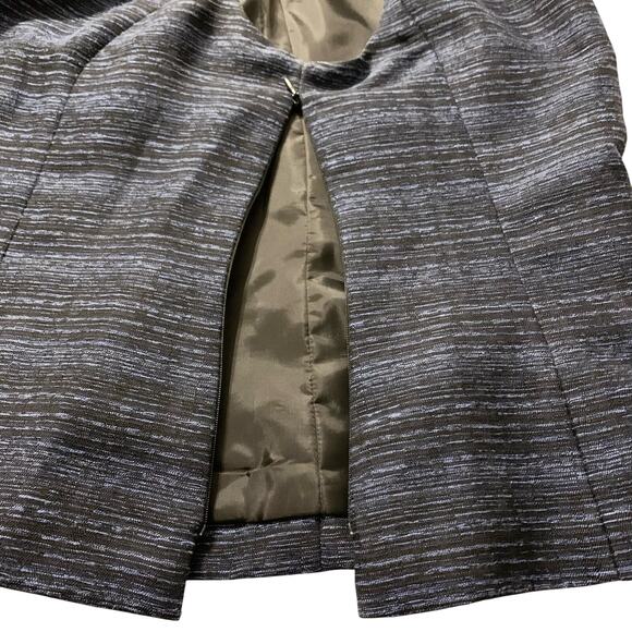 Kasper 2 Piece Womens Sleeveless Top Matching Blazer 10 Blue Black Classy Office - Picture 10 of 12